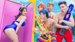 TRENDING MAGIC ATM DOOR PRANK BATTLE NERF Dr zoGirl Nerf Guns POPULAR ADVANTAGE OF BEAUTY PRANK VTL