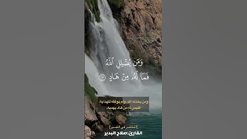 الله نزل أحسن الحديث كتابًا متشابهًا مثاني | صلاح البدير #القرآن_الكريم #القرآن_الكريم #تلاوة_خاشعة