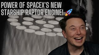 Elon Musk Unveils Mind-Blowing Power of SpaceX's New Starship Raptor Engine! 🚀 #SpaceX #Starship