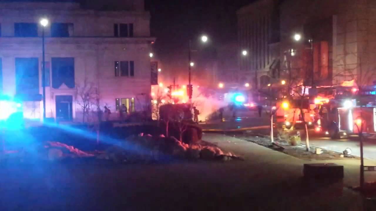 Car Crashes into Haymarket Square Building YouTube