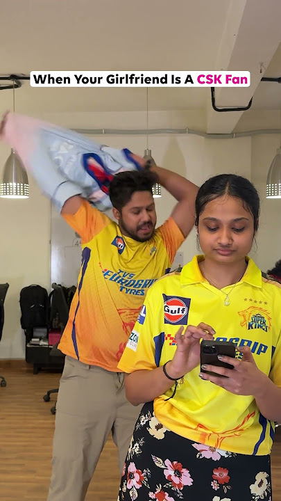 When Your Girlfriend Is a CSK Fan 💛 | Switching IPL Teams for Love | IPL 2025 Reel