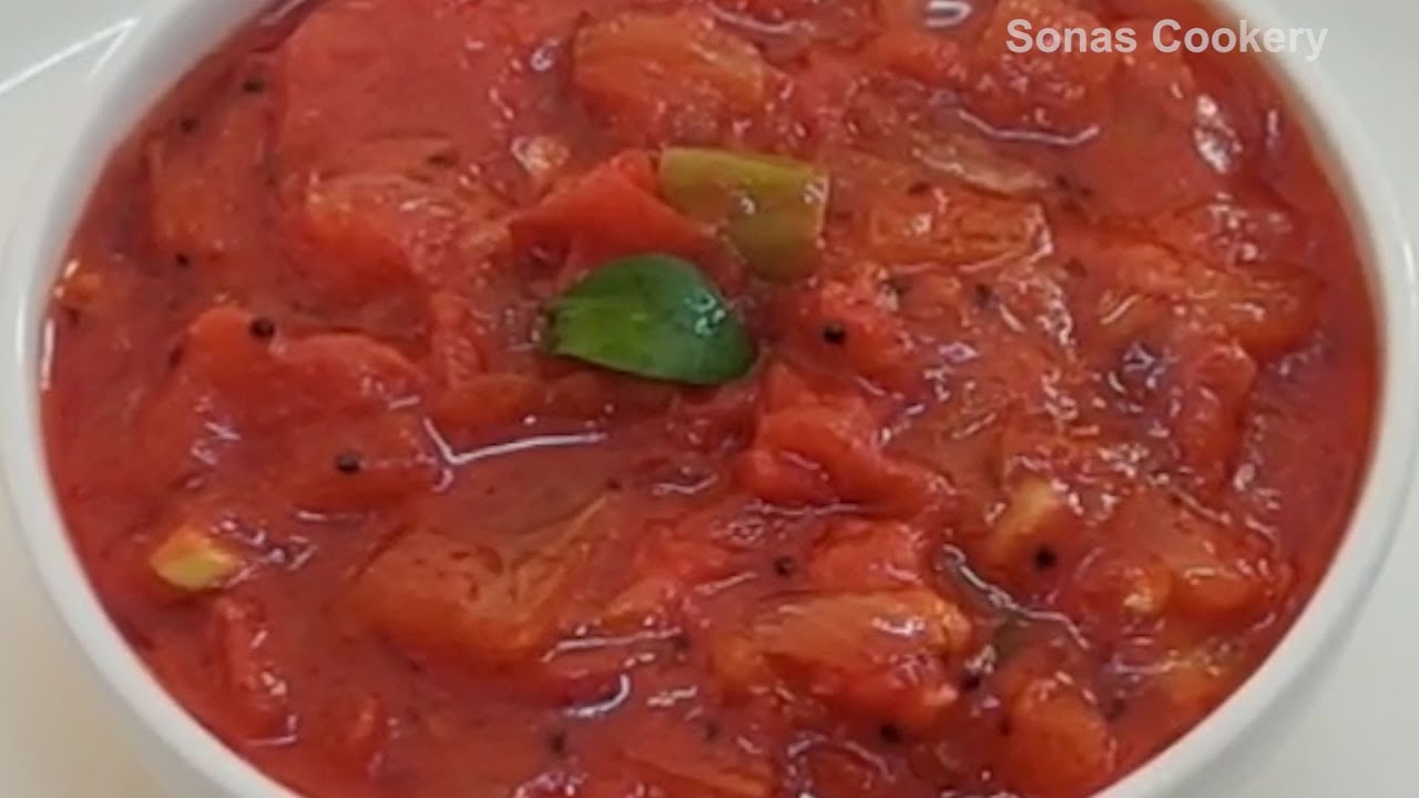 Easy Chutney Recipe How To Make Tasty Tomato Chutney YouTube