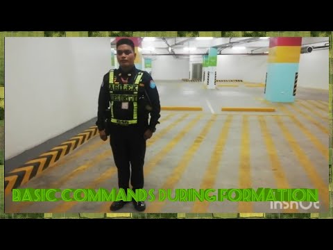 Security Guard Basic Commands During Formation