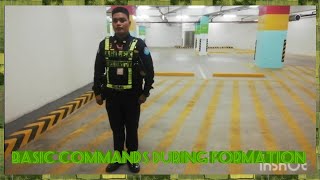 Security Guard Basic Commands During Formation