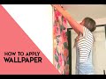 How to apply adhesive peel and stick wallpaper and wateractivated wallpaper