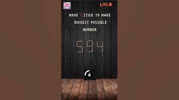 "Mind-Bending Matchsticks: Make Numbers Magnificent!" #shorts