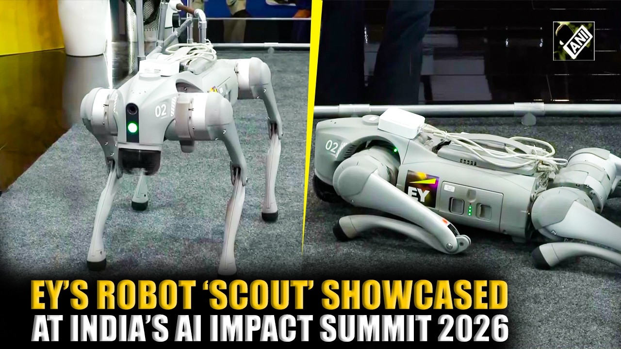 EY Booth’s robot nicknamed ‘Scout’ showcased at Ai Impact Summit 2026