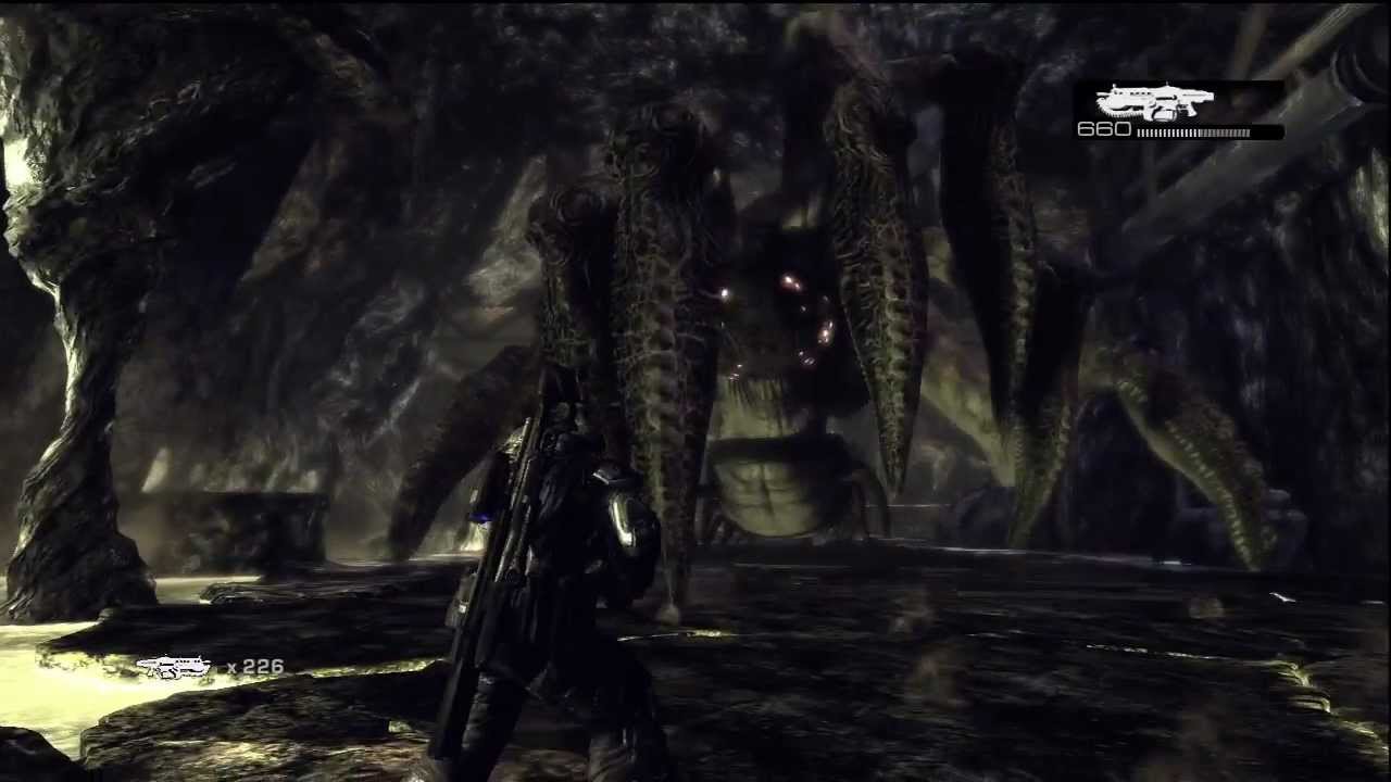 Gears Of War (GoW) act 3 Belly Of The Beast (Angry Titan) casual time to kill that corpser bastard!