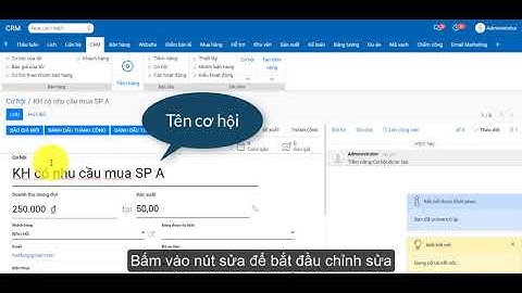 Hướng dẫn sử dụng Odoo CRM - phiên bản Community