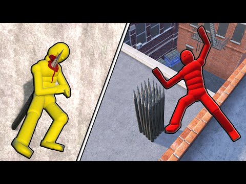 Compilation Eupgoria NPC Realistic Ragdoll Physics in Overgrowth