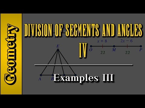 Geometry: Division of Segments and Angles (Level 4 of 8) | Examples III