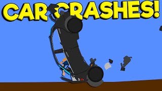 Creating Insane Ragdoll Car Crashes in Algodoo Gameplay! screenshot 2