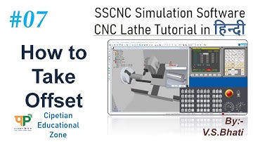 How to take Offset || SSCNC Simulation Software || in Hindi