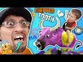 I CHIPPED a TOOTH PLAYING AROUND!! BULL RIDING @ TRAMPOLINE PARK FUNnel Family Vlog