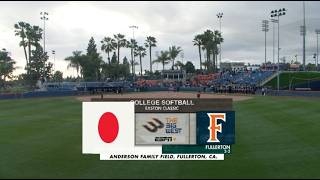 Japan vs Cal State Fullerton | 2-17-2026 | College Softball Full Game Replay screenshot 3