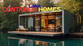 Lake Container Homes | Calm Morning Reflections & Minimal Design