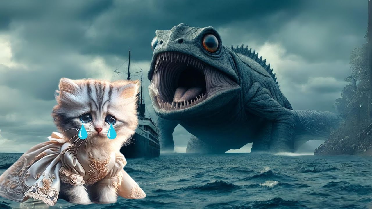 Cat Fights to Save a Kitten From BookWorm | Cat Fight For Kitten |#aicat #catstory #catlover #kitty