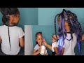 FIRST TIME PUTTING BRAIDS IN MY TODDLER WAISTLENGTH NATURAL HAIR