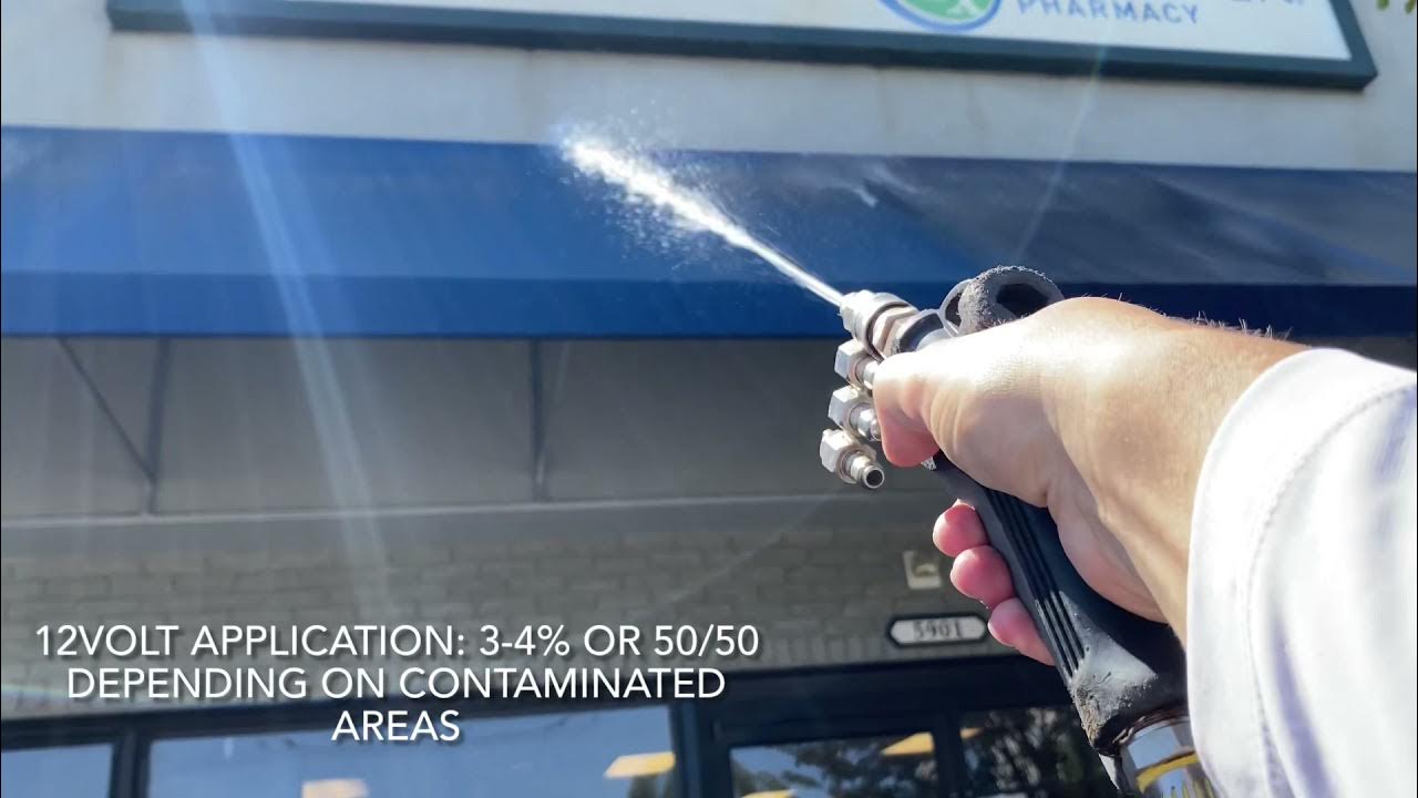 How to safely clean a canvas awning YouTube