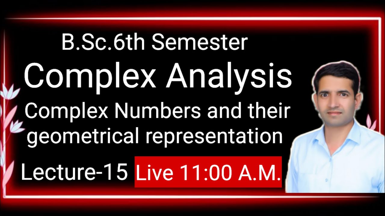L-15 B.Sc.6th Sem maths complex numbers  maths by Jitendra kumar