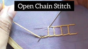 Open Chain Stitch in Tamil | Embroidery for beginners | Hand Embroidery