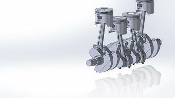"Mechanical Symphony: Piston and Connecting Rod Animation Explained!"