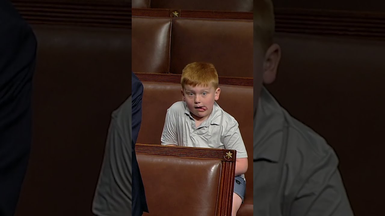 Republican S Son Makes Silly Faces On US House Floor