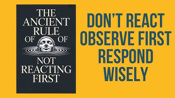 The Ancient Rule of Not Reacting First (Audiobook)
