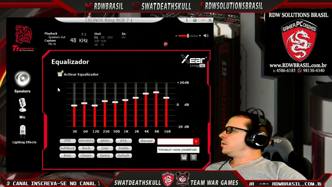 DICAS de Equalização para FPS / HEADSET TT ESPORTS CRONOS RIING e 1 HEADSET  Simples Analógico - YouTube
