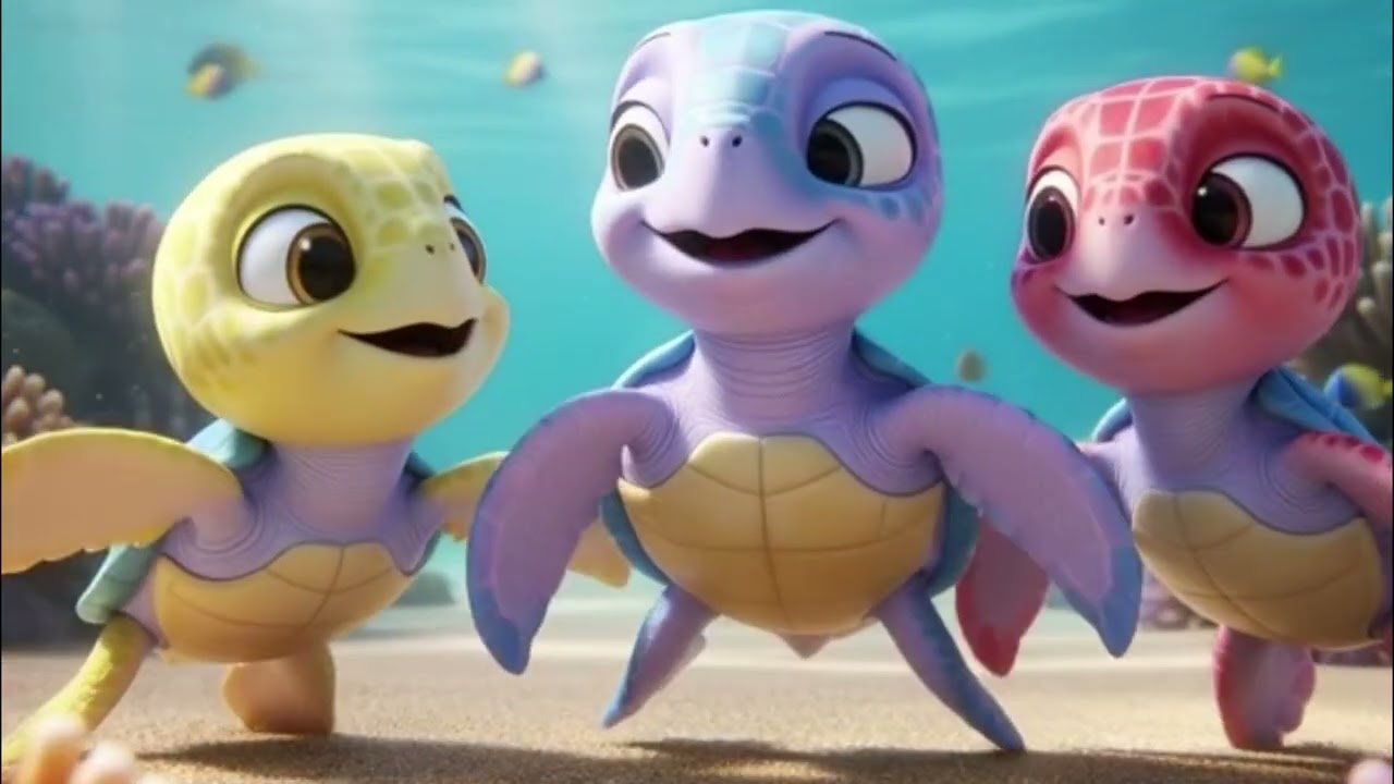 Приключения новорожденной морской черепахи @littlemochustories