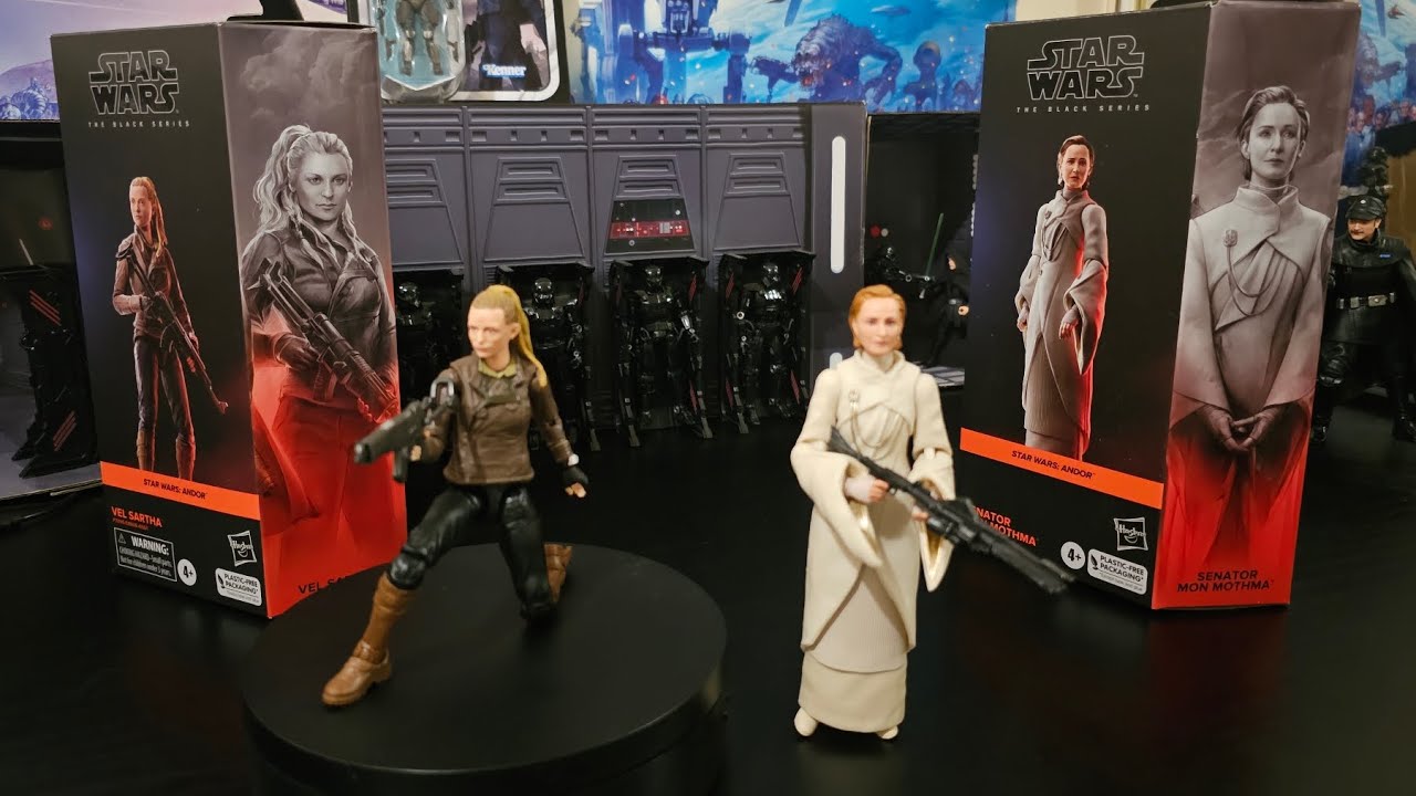 Star Wars Andor. Vel Sartha & Mon Montha. The Black Series - YouTube