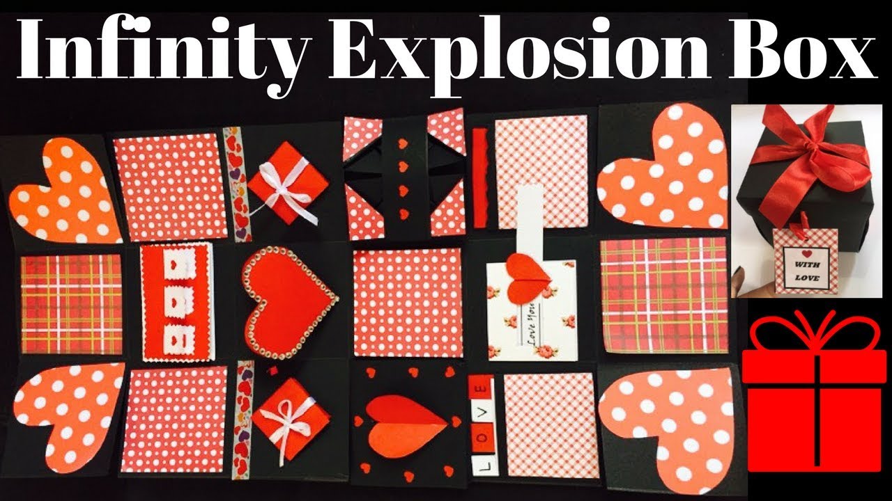 Never Ending Explosion Box Love Theme Explosion Box Gift for Loved