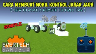 How to make a car Remote control in evertech sandbox - ( english subtitles ) screenshot 3