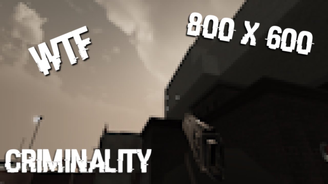 Every death I lower my Resolution | Roblox Criminality
