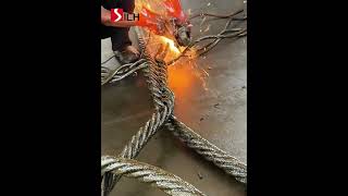 Inside the Fabrication Process: Cutting & Splicing Wire Rope Slings with Precision🛠️ Inside the Fabrication Process: Cutting & Splicing Wire Rope Slings with Precision🛠️