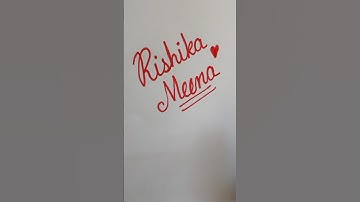 ✨ Cursive Name Art | Stylish Name Writing in Cursive | Calligraphy for Beginners #shorts #Rishika