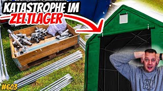 LAGERZELT - Der Aufbau 1| Viele Rohre - Viele Teile | EVEREST 5 X 10 | #steelstyler #vlog #603