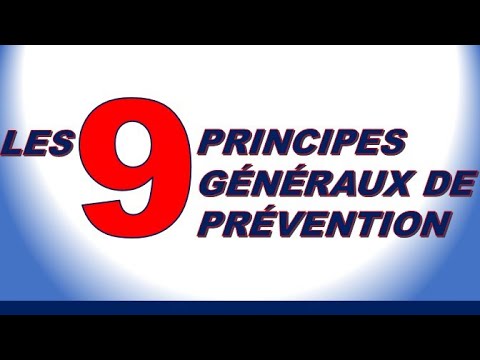 Comprendre les 9 Principes de Prévention des risques professionnels ...