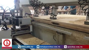 Máy Phay Khoan CNC 2 Trục Làm Bản Lề Ổ Khóa Cửa Gỗ | Quốc Duy CNC