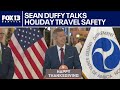 Transportation Secretary Sean Duffy discusses airport safety, etiquette ahead of holiday