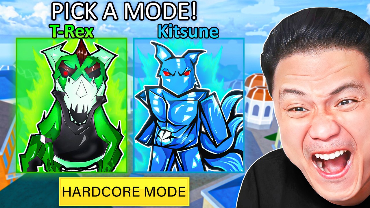 Hitting Max Level in Blox Fruits HARDCORE MODE!