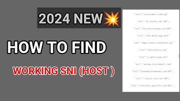 How to find a working SNI | bug host  | for all countries a new method
