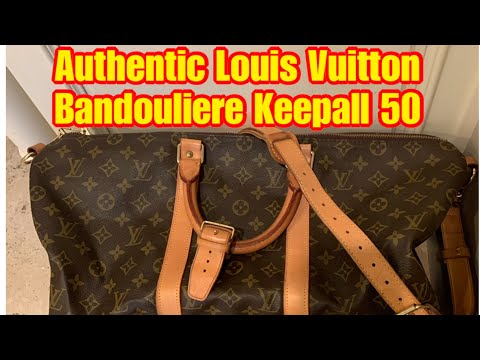 How to spot a fake Louis Vuitton Keepall 55 Bandoulière Monogram