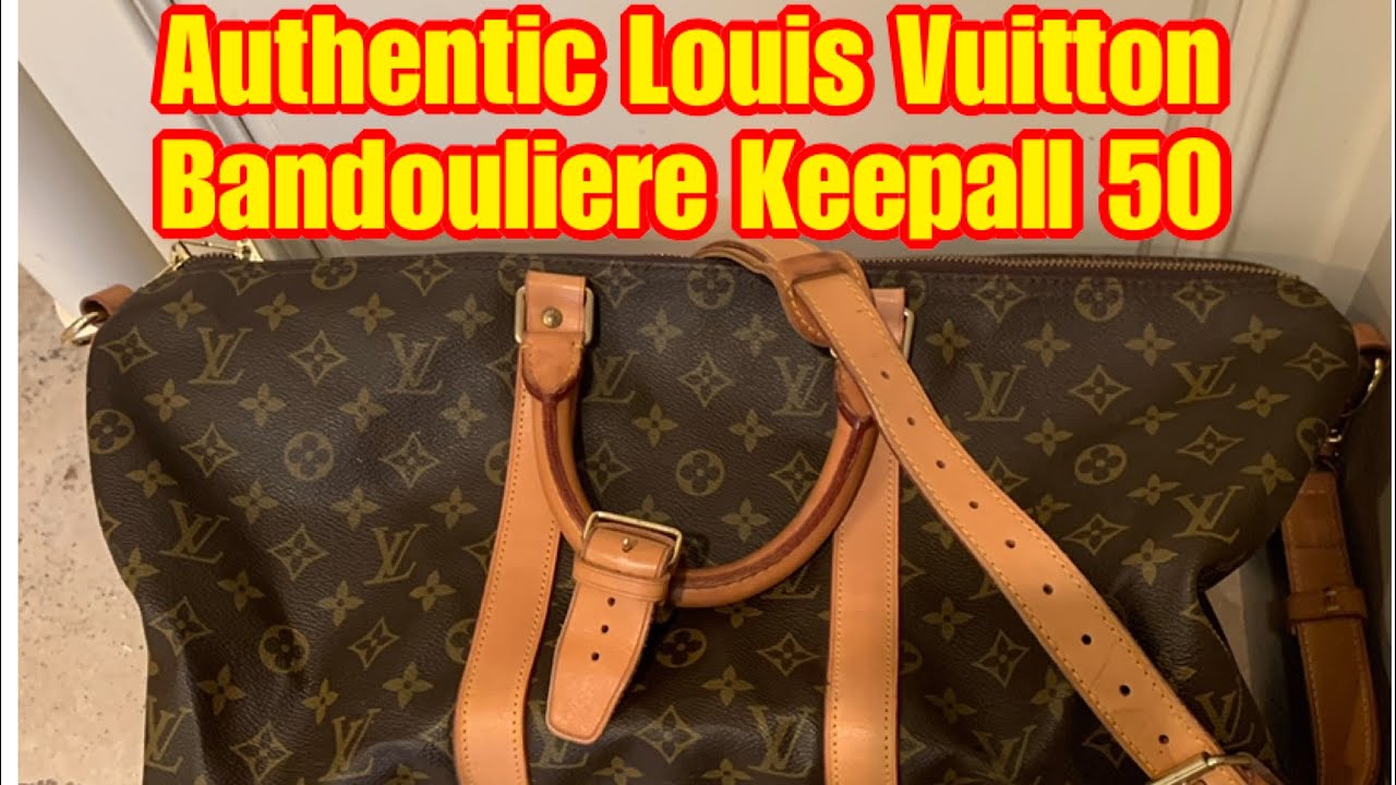 Louis Vuitton Keepall 50 Monogram Bandouliere Boston Travel Hand Bag –  Exchange Collectibles