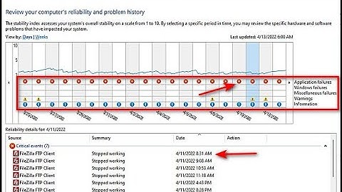 How to View Your Reliability History in Windows 10 & 11