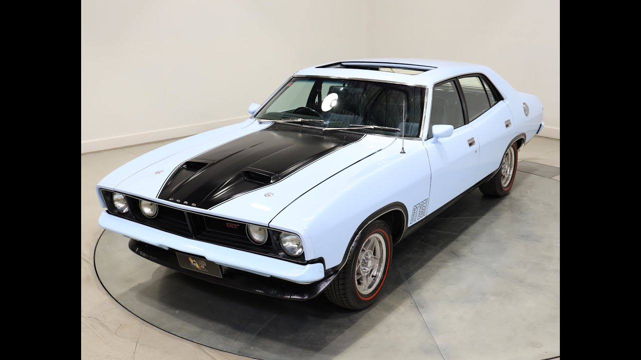 For Sale - 1976 Ford Falcon XB GT - Skyview Blue Sunroof - YouTube