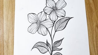 How To Draw Flowers Easy Step By Step Tutorial For Beginners