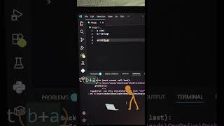 first time print hello in laptop #coding #computereducation #computerprogrammer #python #ai