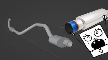How To Model a CAR EXHAUST in Blender 3.5.1 EASY WAY