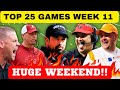 BIG GAMES FOR WEEK 11!! TENNESSEE FOOTBALL, OHIO STATE FOOTBALL, SEC FOOTBALL, TEXAS FOOTBALL,